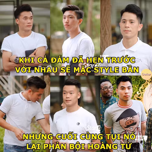 Đức Huy nổi bật giữa đám đông.