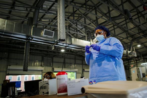 Một cơ sở tiêm phòng bệnh đậu mùa khỉ ở thành phố New York, Mỹ. Ảnh: Reuters.