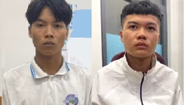 Ngô Tấn Đạt và Nguyễn Thành Long. Ảnh: Công an TPHCM.