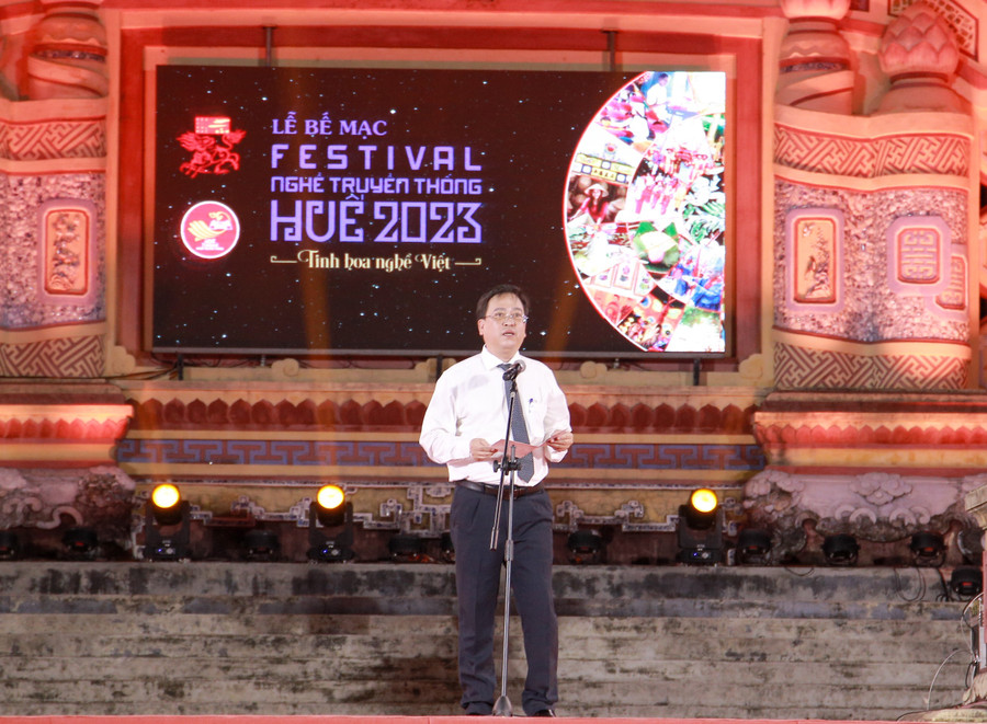 Ông Trương Đình Hạnh – Phó Chủ tịch UBND TP Huế phát biểu tại buổi lễ bế mạc. Ông Trương Đình Hạnh – Phó Chủ tịch UBND TP Huế phát biểu tại buổi lễ bế mạc.