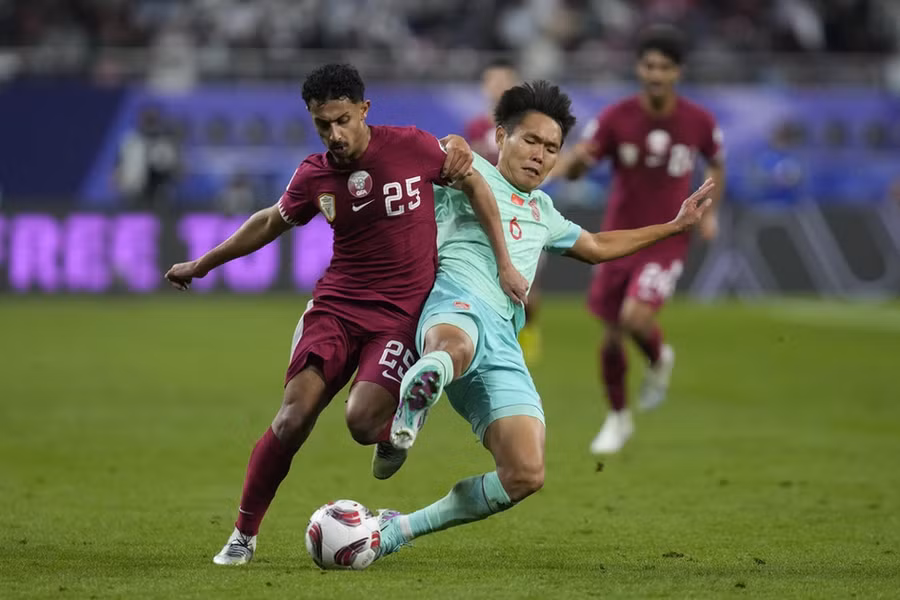 Trung Quốc thua chủ nhà Qatar 0-1 ở lượt trận cuối bảng A.