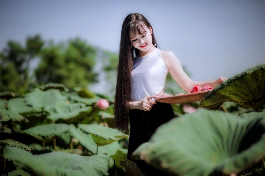 Thần đồng Bolero Kim Chi khoe vẻ đẹp trong veo bên hồ sen quê nhà ảnh 4 Thần đồng Bolero Kim Chi khoe vẻ đẹp trong veo bên hồ sen quê nhà ảnh 4