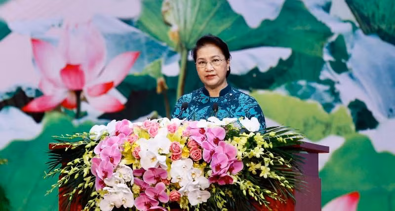 Chủ tịch Quốc hội Nguyễn Thị Kim Ngân phát biểu tại Lễ Khai mạc Đại hội ASOSAI14