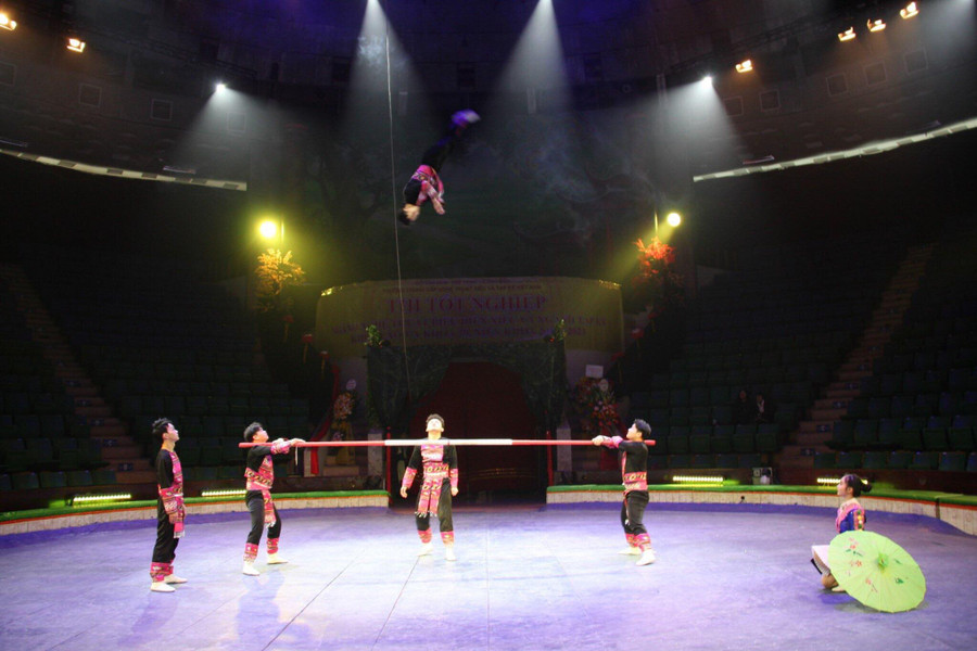 Nhiều tiết mục tại lễ tốt nghiệp được đánh giá cao.