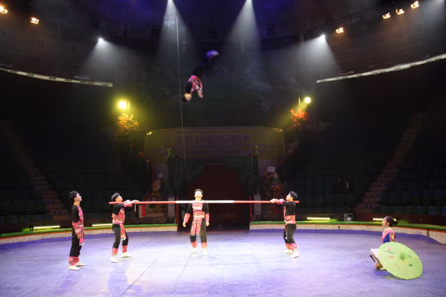 Nhiều tiết mục tại lễ tốt nghiệp được đánh giá cao.