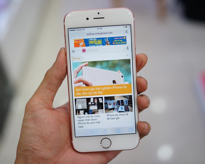 Mở hộp iPhone 6s màu vàng hồng tại Việt Nam ảnh 13