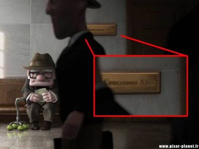 Một cảnh quay ông lão Carl ngồi chờ bên ngoài căn phòng A113 không được nhiều người nhớ tới trong bộ phim Up. Bật mí về dãy số xuất hiện trong các bộ phim của hãng Pixar