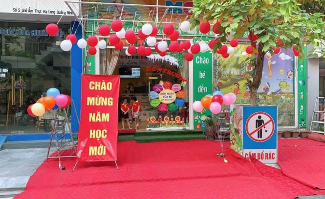 Cơ sở mầm non Monfit Kids - nơi phụ huynh tố cáo cô giáo bạo hành trẻ.