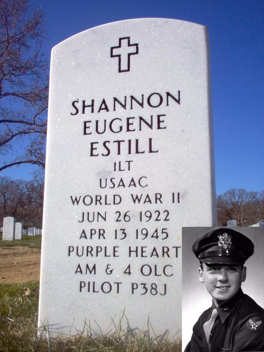 Sáu mươi năm sau khi tử trận tại Đức, phi công Shannon Estill đã được con gái an táng tại quê nhà.