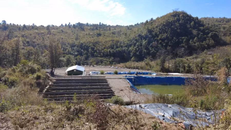 Dự án thủy điện tích năng ở làng Hengbung. Ảnh: Reuters