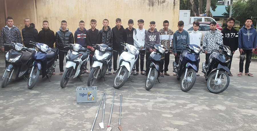 Nhóm thanh thiếu niên lạng lách, đánh võng trên địa bàn TP Sầm Sơn.