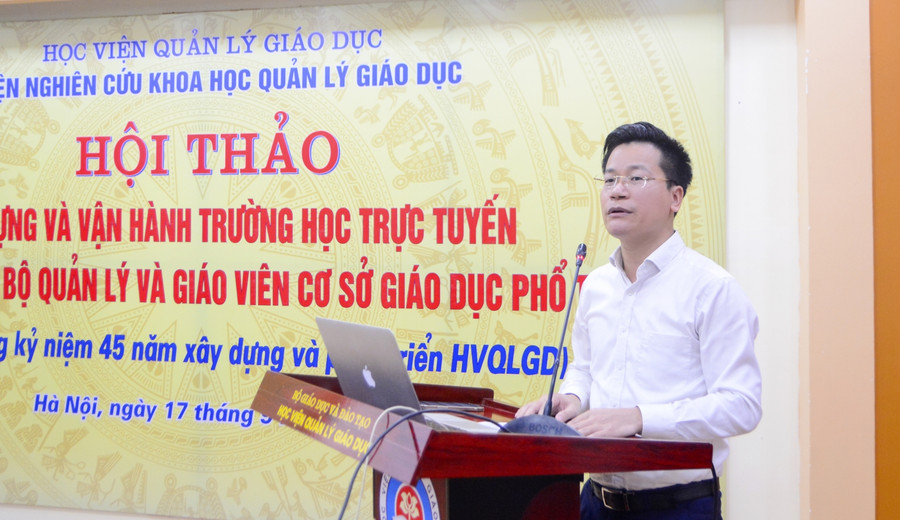  Ông Lê Đức Thuận, Trưởng Phòng GD&ĐT quận Ba Đình- Hà Nội.