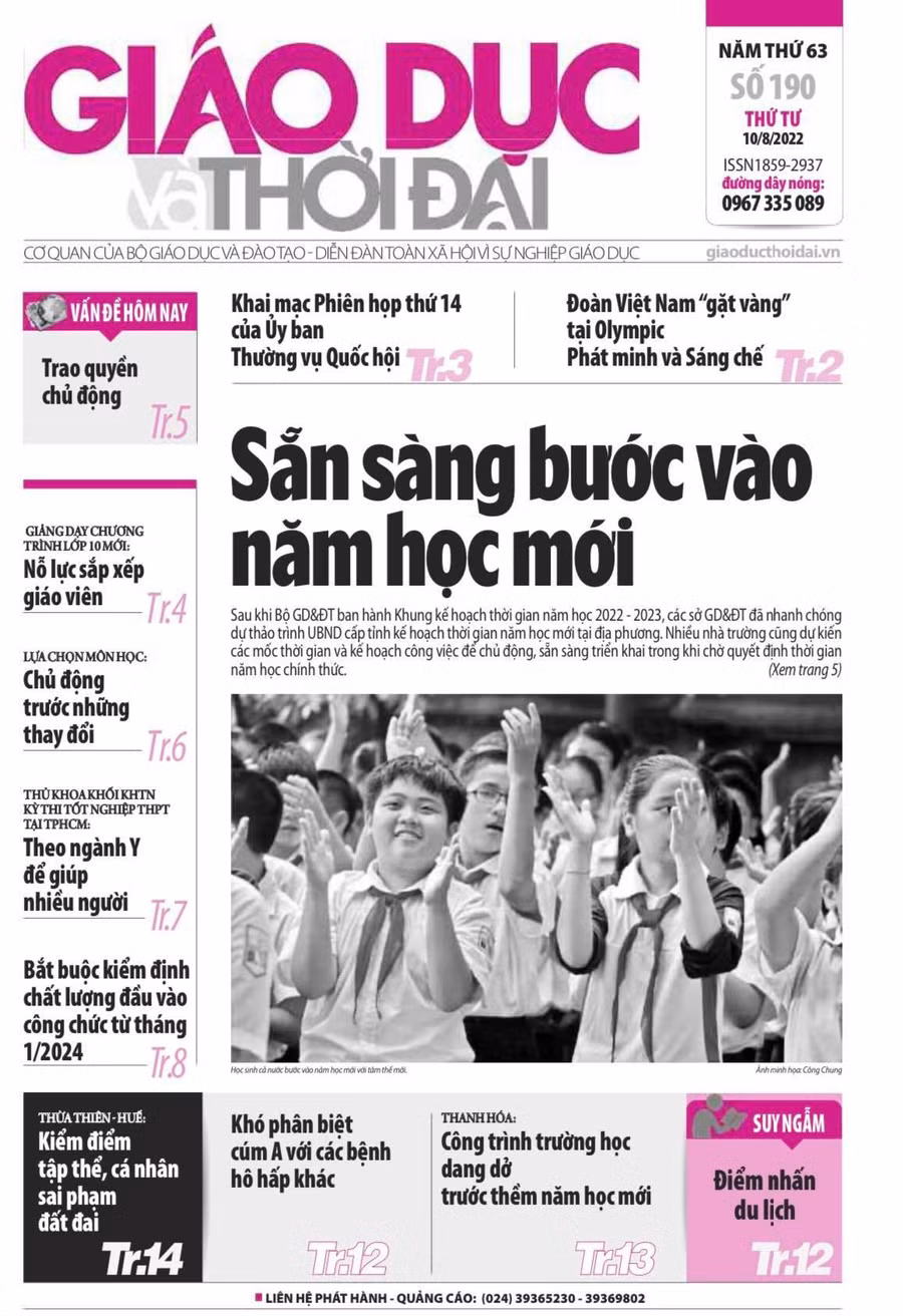 Tin tức báo in số 190, ra ngày hôm nay 10/8/2022