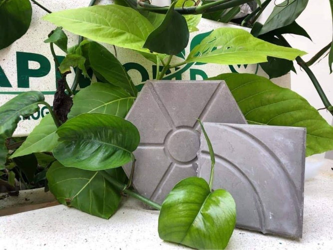 Gạch được làm từ phế thải bảo vệ môi trường.