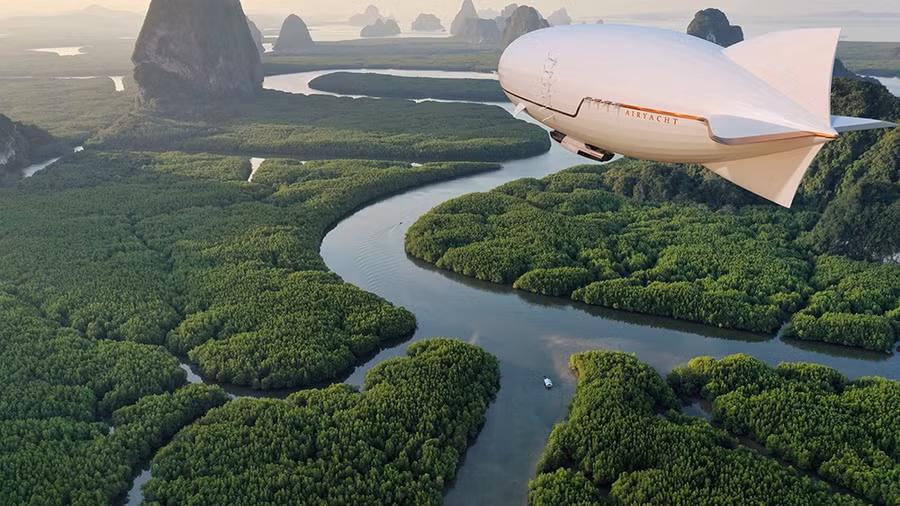 Ngắm cảnh từ trên cao.