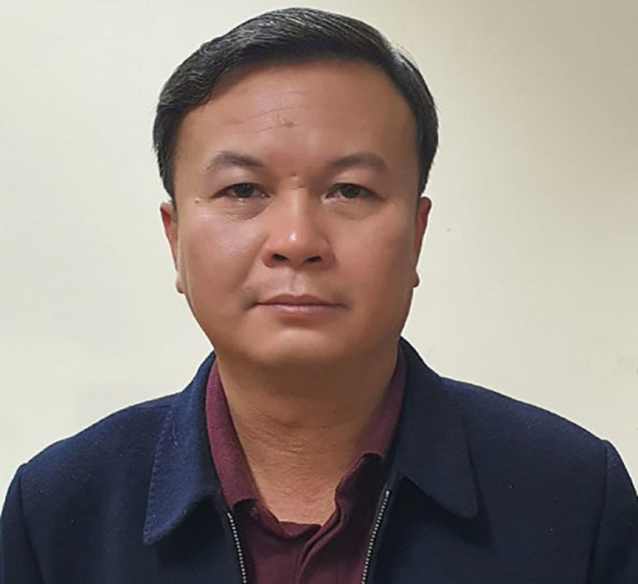 Bị can Vũ Kiên Trung (cựu Chủ tịch, đại diện pháp luật Công ty Công viên cây xanh Hà Nội).