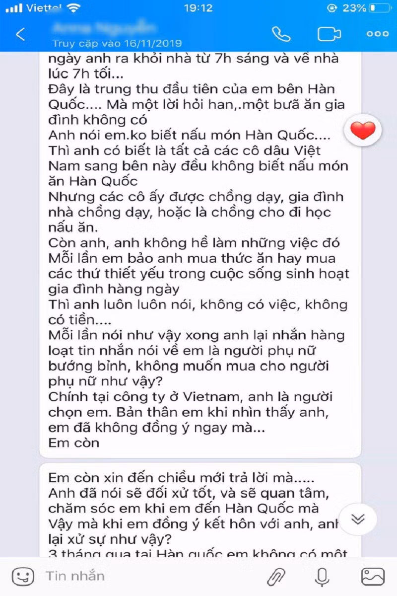 He lo tin nhan cuoi cung nghi cua co dau Viet gui chong Han truoc khi bi sat hai-Hinh-2