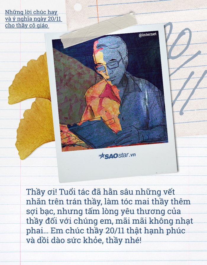 Những lời chúc hay và ý nghĩa ngày 20/11 cho thầy cô giáo ảnh 4