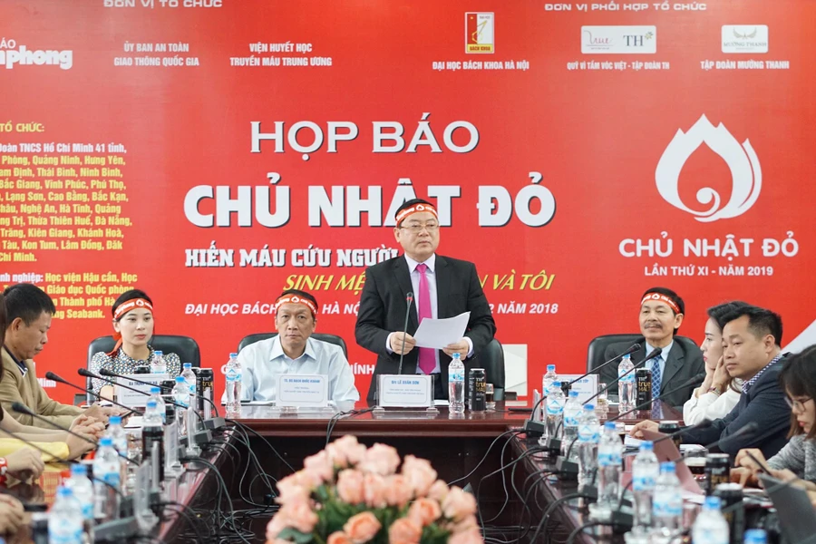 Họp báo Ngày hội Chủ nhật đỏ lần thứ XI/2019 vừa diễn ra sáng 26/12