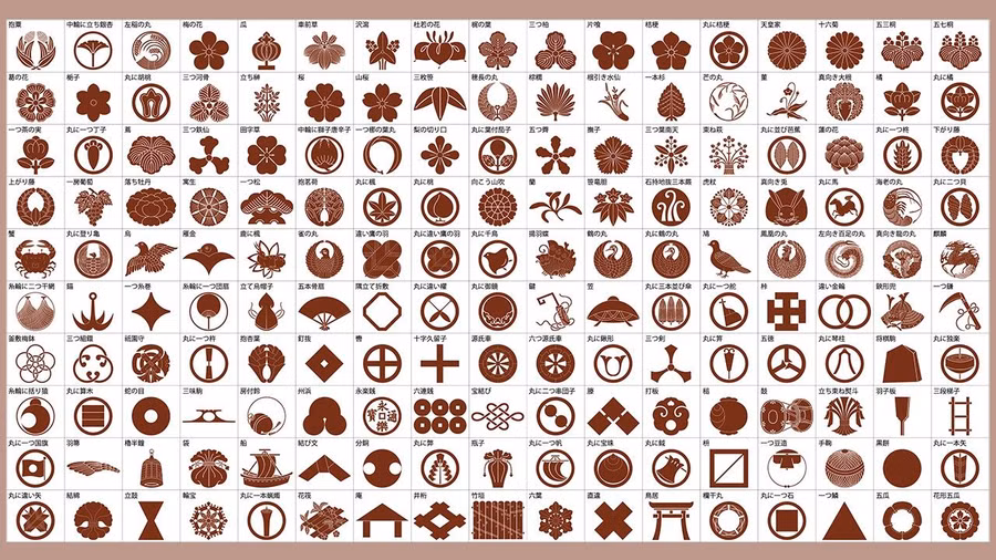 Nhật Bản có hàng vạn mẫu kamon đang được sử dụng. Ảnh: Nippon.com