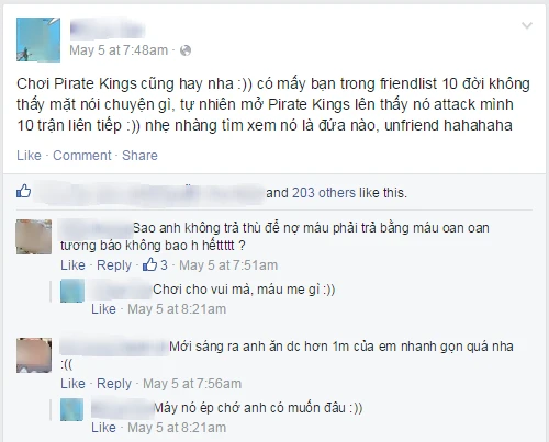Cộng đồng Facebook vẫn điên đầu vì “cơn bão” Pirate Kings