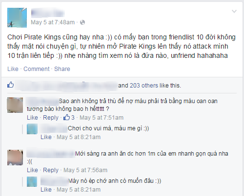 Cộng đồng Facebook vẫn điên đầu vì “cơn bão” Pirate Kings