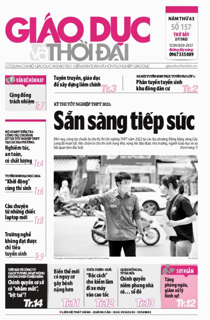 Tin tức báo in số 157, ra ngày hôm nay 2/7/2022