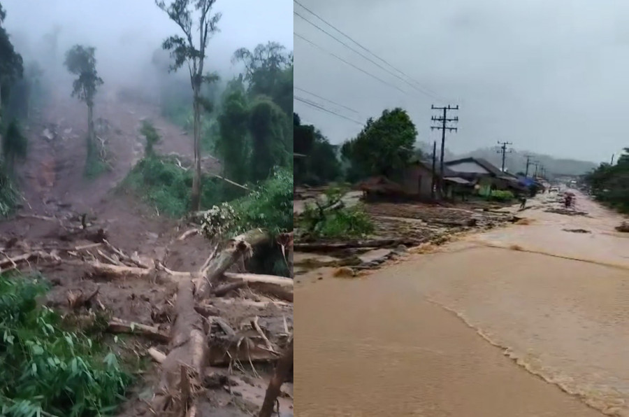 Hiện mưa lớn vẫn đang kéo dài, ngành chức năng chưa thể tiếp cận hiện trường để cứu hộ cứu nạn. Hiện mưa lớn vẫn đang kéo dài, ngành chức năng chưa thể tiếp cận hiện trường để cứu hộ cứu nạn.