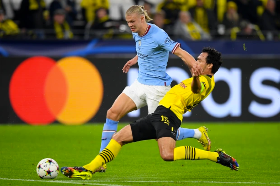 Hòa Dortmund, Haaland và Man City nhận loạt ‘dấu mốc buồn’ tại Champions League 