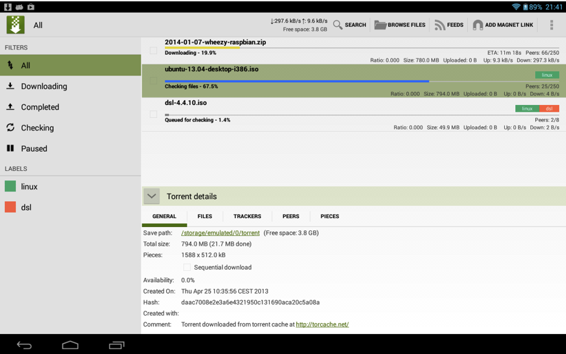 Ứng dụng tTorrent Ứng dụng tTorrent