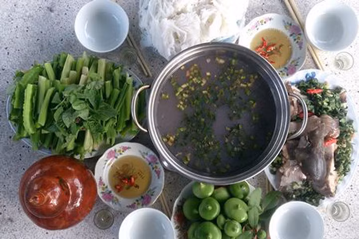 Canh chua bần cá ngát giải nhiệt mùa hè