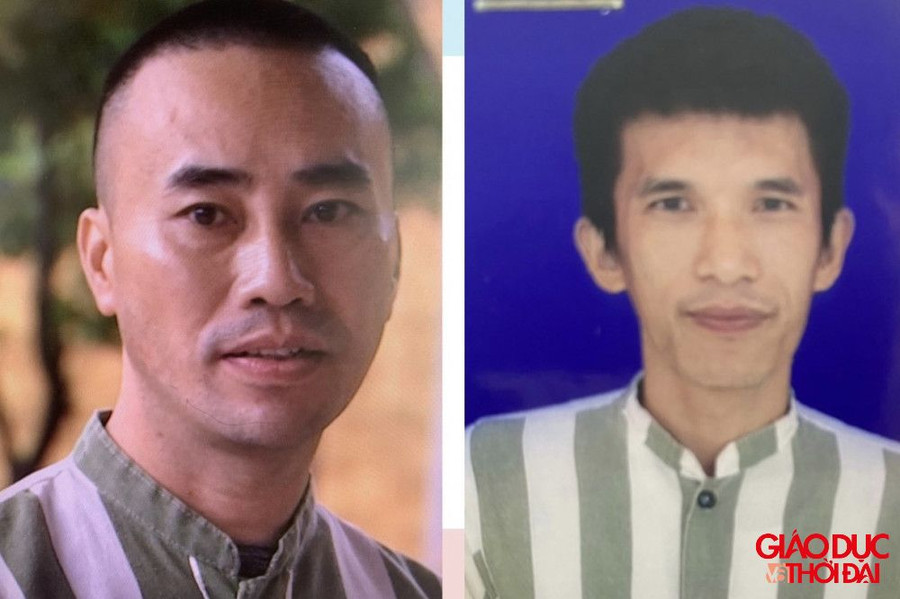 Chân dung 2 phạm nhân Phan Công Thành và Nguyễn Đắc Hoàng. (Ảnh: CACC)