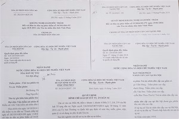 Vụ kiện có 6 bản án được tuyên.