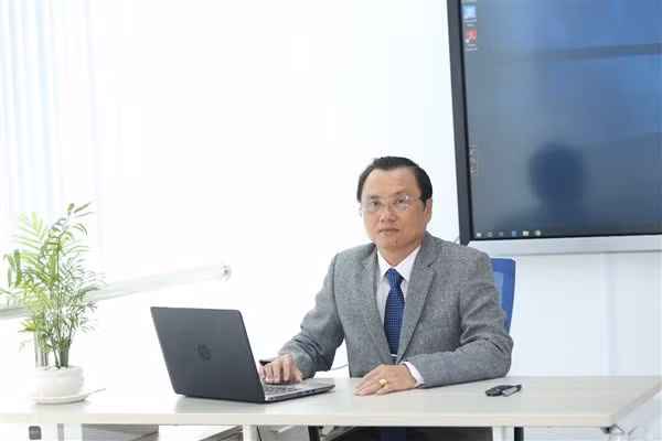 NGƯT.TS Phạm Hữu Lộc – Hiệu trưởng Trường Cao đẳng Lý Tự Trọng TPHCM. Ảnh NVCC