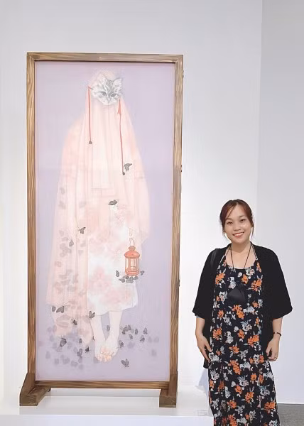 Thế giới nội tâm trong tranh lụa Việt ảnh 1