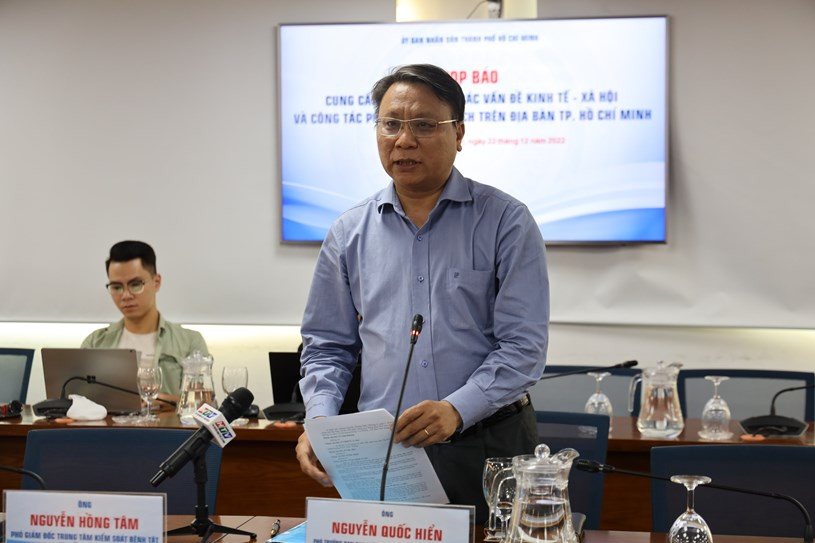 Ông Nguyễn Quốc Hiển cung cấp thông tin về tiến độ tuyến đường sắt đô thị số 1 trong năm 2023. Ảnh: Huyền Mai. Ông Nguyễn Quốc Hiển cung cấp thông tin về tiến độ tuyến đường sắt đô thị số 1 trong năm 2023. Ảnh: Huyền Mai.