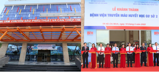 Cơ sở mới của Bệnh viện Truyền máu huyết học và Bệnh viện Nhi Đồng 1 đã đi vào hoạt động trong năm 2022.