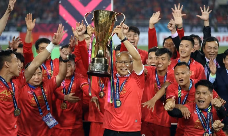 Đội tuyển Việt Nam giành chức vô địch AFF Cup 2018.