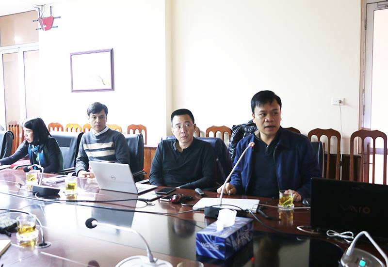 Đại diện Ban Thư ký của Đề án phát triển Hệ tri thức Việt số hóa phát biểu tại buổi làm việc Đại diện Ban Thư ký của Đề án phát triển Hệ tri thức Việt số hóa phát biểu tại buổi làm việc