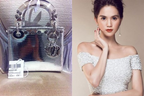 Sửng sốt khả năng “đốt tiền” vào hàng hiệu của Ngọc Trinh ảnh 3 Chiếc túi xách nhỏ của Dior cũng là sản phẩm đồ hiệu mới nhất về tủ của Ngọc Trinh.