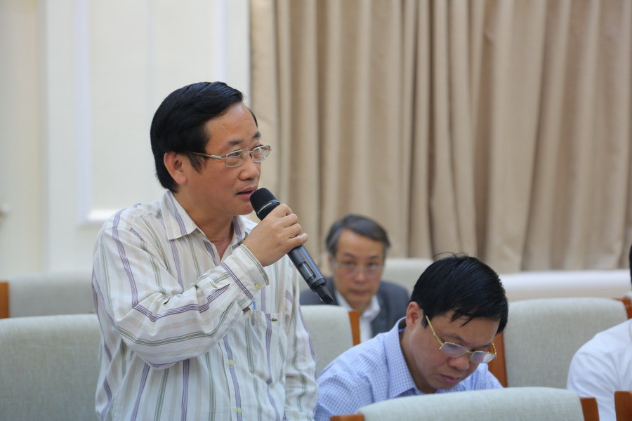 Cán bộ tuyên giáo phát biểu tại buổi tọa đàm. Ảnh: Bá Hải Cán bộ tuyên giáo phát biểu tại buổi tọa đàm. Ảnh: Bá Hải