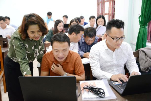 Các GV cốt cán tham gia chương trình tập huấn Các GV cốt cán tham gia chương trình tập huấn