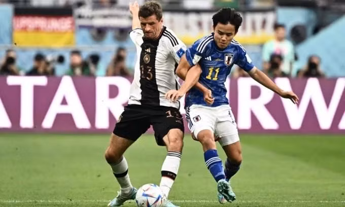 Nhật Bản gây sốc khi thắng Đức ở trận ra quân.