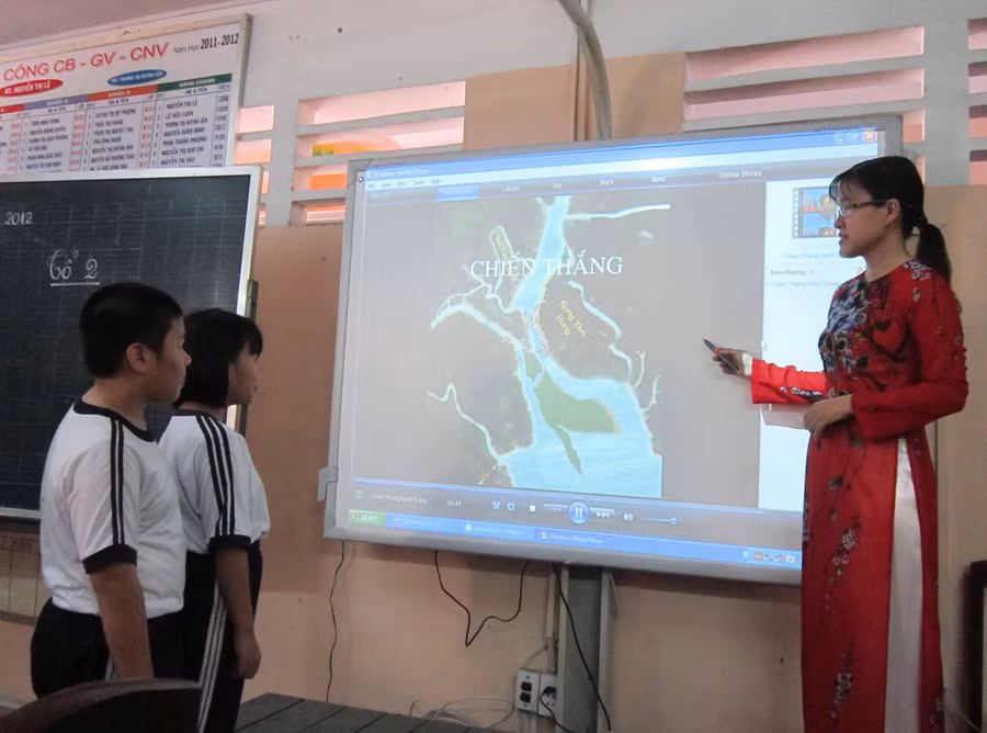 Thúc đẩy chuyển đổi số trong trường học.