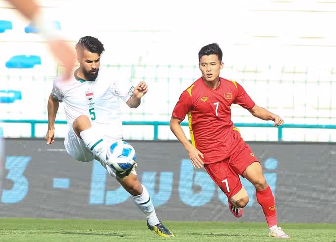 Việt Nam chưa ghi bàn nào và mới có 1 điểm qua hai trận ở U23 Dubai Cup 2022.