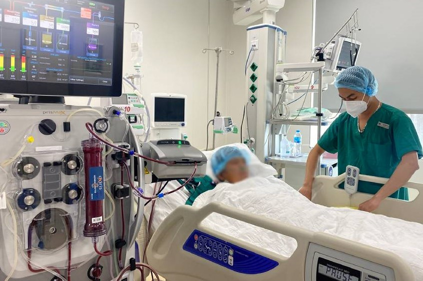 Bệnh nhân được điều trị tại BVĐK Tâm Anh TPHCM. Ảnh: BVCC. Bệnh nhân được điều trị tại BVĐK Tâm Anh TPHCM. Ảnh: BVCC.