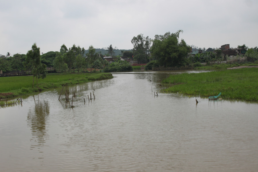 Phần mộ Hoàng giáp Lê Hiệu cạnh kênh nhà Lê - đoạn xã Diễn Thọ (Diễn Châu).