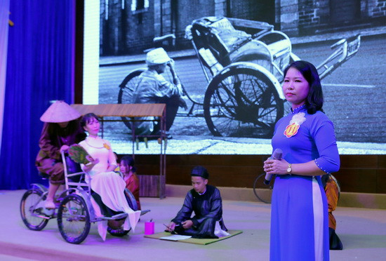 Một phần kể chuyện tại hội thi.Ảnh: Việt Hà Một phần kể chuyện tại hội thi.Ảnh: Việt Hà