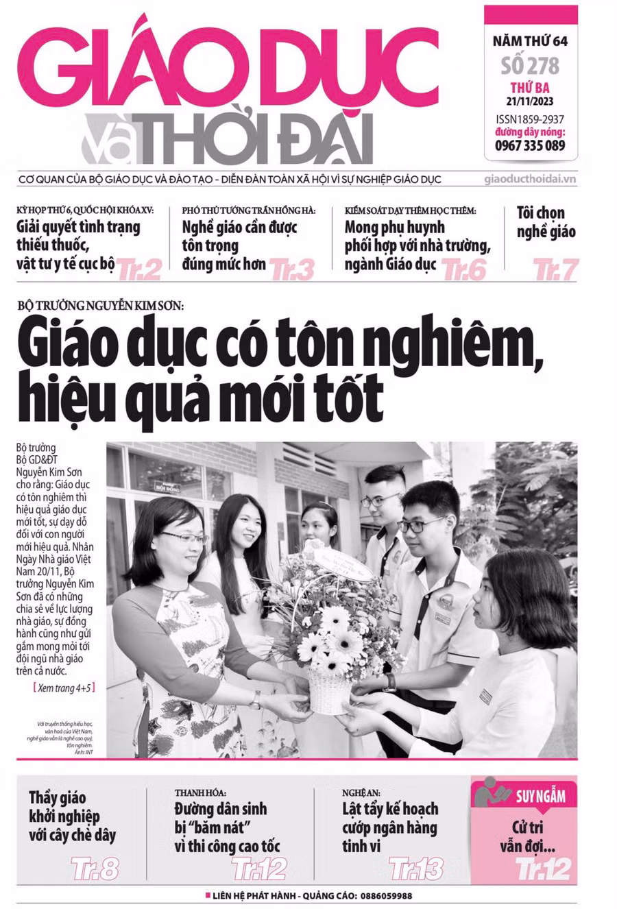 Tin tức báo in 21/11: Chuyên gia 'mách nước' chọn nghề cho học sinh