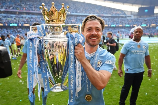 Jack Grealish đã giành 3 chức vô địch Ngoại hạng Anh cùng Man City. Jack Grealish đã giành 3 chức vô địch Ngoại hạng Anh cùng Man City.